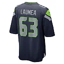 Zennovawear Men's Seattle Seahawks Sataoa Laumea College Navy Game Jersey