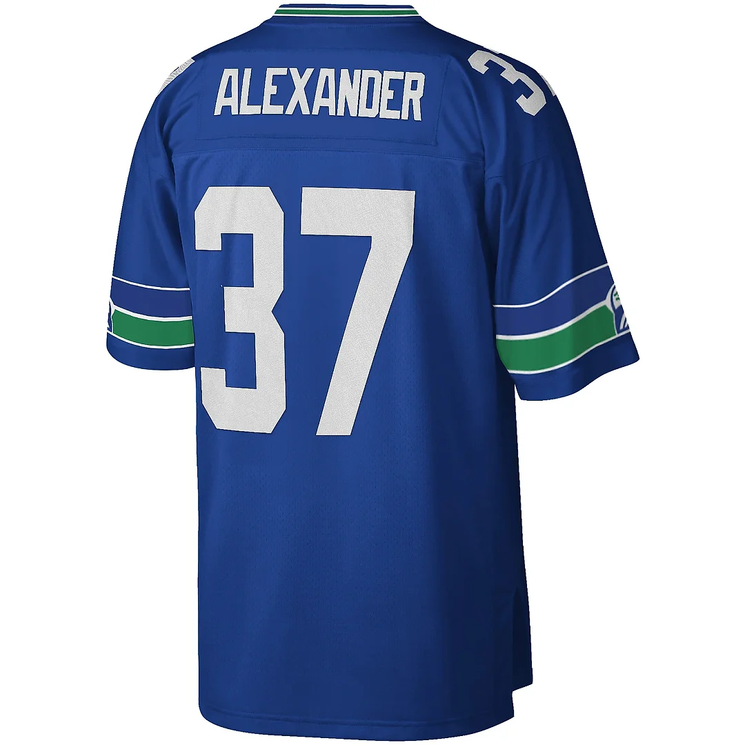 Zennovawear Men's Seattle Seahawks Shaun Alexander Mitchell & Ness Royal Legacy Jersey
