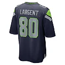 Zennovawear Men's Seattle Seahawks Steve Largent College Navy Retired Player Game Jersey