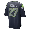 Zennovawear Men's Seattle Seahawks Tariq Woolen College Navy Game Player Jersey