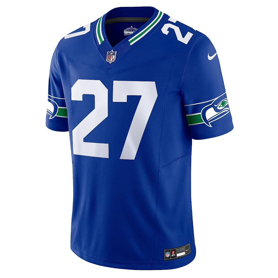 Zennovawear Men's Seattle Seahawks Tariq Woolen Royal Alternate Vapor F.U.S.E. Limited Jersey