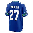 Zennovawear Men's Seattle Seahawks Tariq Woolen Royal Throwback Player Game Jersey