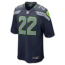 Zennovawear Men's Seattle Seahawks Tre Brown College Navy Game Jersey