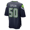 Zennovawear Men's Seattle Seahawks Trevis Gipson College Navy Game Jersey