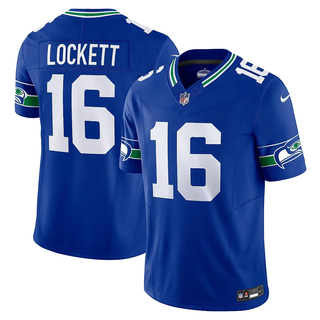 Zennovawear Men's Seattle Seahawks Tyler Lockett Royal Vapor F.U.S.E. Limited Jersey
