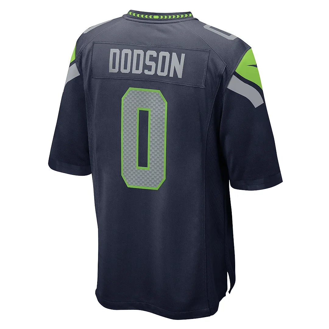 Zennovawear Men's Seattle Seahawks Tyrel Dodson College Navy Game Jersey