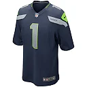 Zennovawear Men's Seattle Seahawks Warren Moon College Navy Game Retired Player Jersey