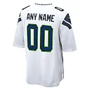 Zennovawear Men's Seattle Seahawks White Custom Game Jersey