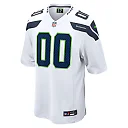 Zennovawear Men's Seattle Seahawks White Custom Game Jersey