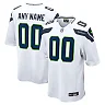 Zennovawear Men's Seattle Seahawks White Custom Game Jersey