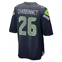 Zennovawear Men's Seattle Seahawks Zach Charbonnet College Navy Game Jersey