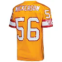 Zennovawear Men's Tampa Bay Buccaneers 1993 Hardy Nickerson Mitchell & Ness Orange Throwback Retired Player Jersey
