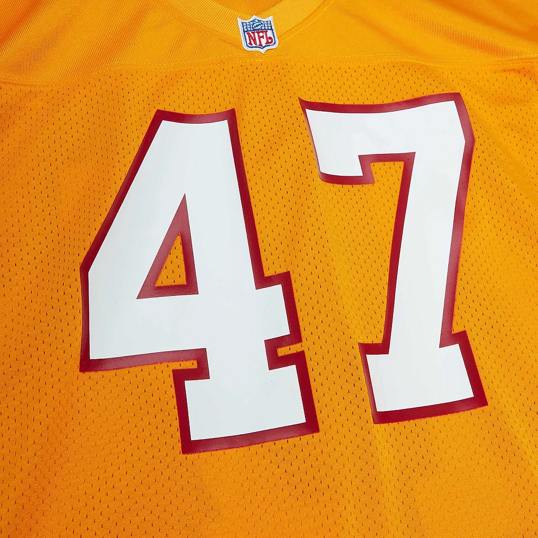 Zennovawear Men's Tampa Bay Buccaneers 1993 John Lynch Mitchell & Ness Orange Throwback Retired Player Jersey
