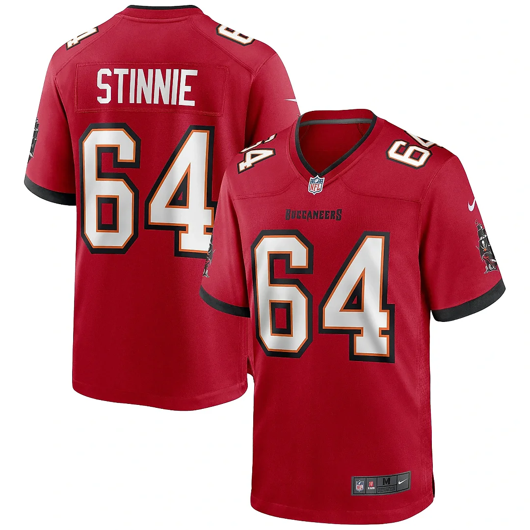 Zennovawear Men's Tampa Bay Buccaneers Aaron Stinnie Red Game Jersey