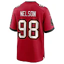 Zennovawear Men's Tampa Bay Buccaneers Anthony Nelson Red Game Jersey