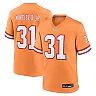 Zennovawear Men's Tampa Bay Buccaneers Antoine Winfield Jr. Orange Throwback Game Jersey
