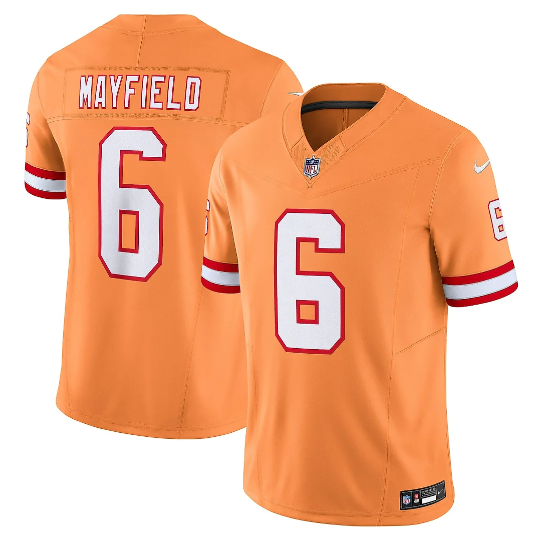 Zennovawear Men's Tampa Bay Buccaneers Baker Mayfield Orange 2nd Alternate Vapor F.U.S.E. Limited Jersey
