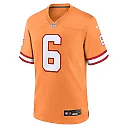 Zennovawear Men's Tampa Bay Buccaneers Baker Mayfield Orange Throwback Game Jersey