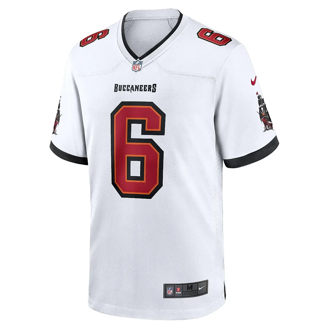 Zennovawear Men's Tampa Bay Buccaneers Baker Mayfield White Away Game Jersey