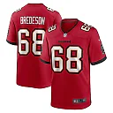 Zennovawear Men's Tampa Bay Buccaneers Ben Bredeson Red Game Jersey