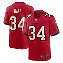 Zennovawear Men's Tampa Bay Buccaneers Bryce Hall Red Team Game Jersey