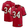 Zennovawear Men's Tampa Bay Buccaneers Bryce Hall Red Team Game Jersey