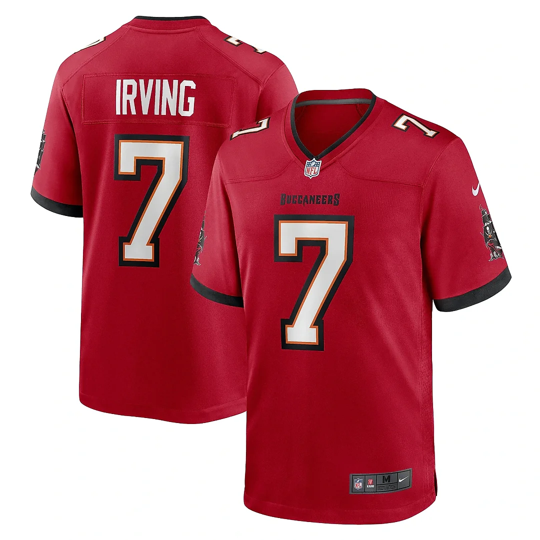 Zennovawear Men's Tampa Bay Buccaneers Bucky Irving Red Game Jersey