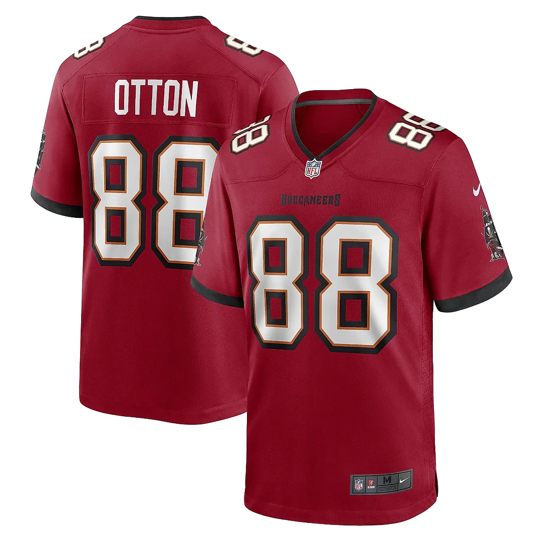 Zennovawear Men's Tampa Bay Buccaneers Cade Otton Red Game Player Jersey