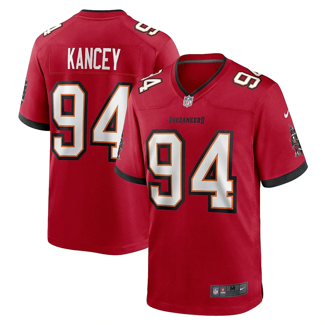 Zennovawear Men's Tampa Bay Buccaneers Calijah Kancey Red Game Jersey
