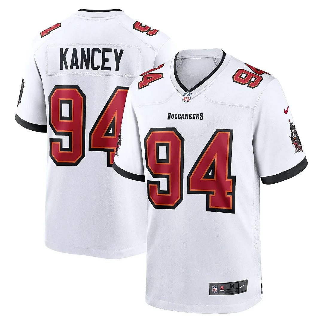 Zennovawear Men's Tampa Bay Buccaneers Calijah Kancey White Game Jersey