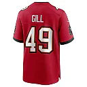 Zennovawear Men's Tampa Bay Buccaneers Cam Gill Red Game Jersey