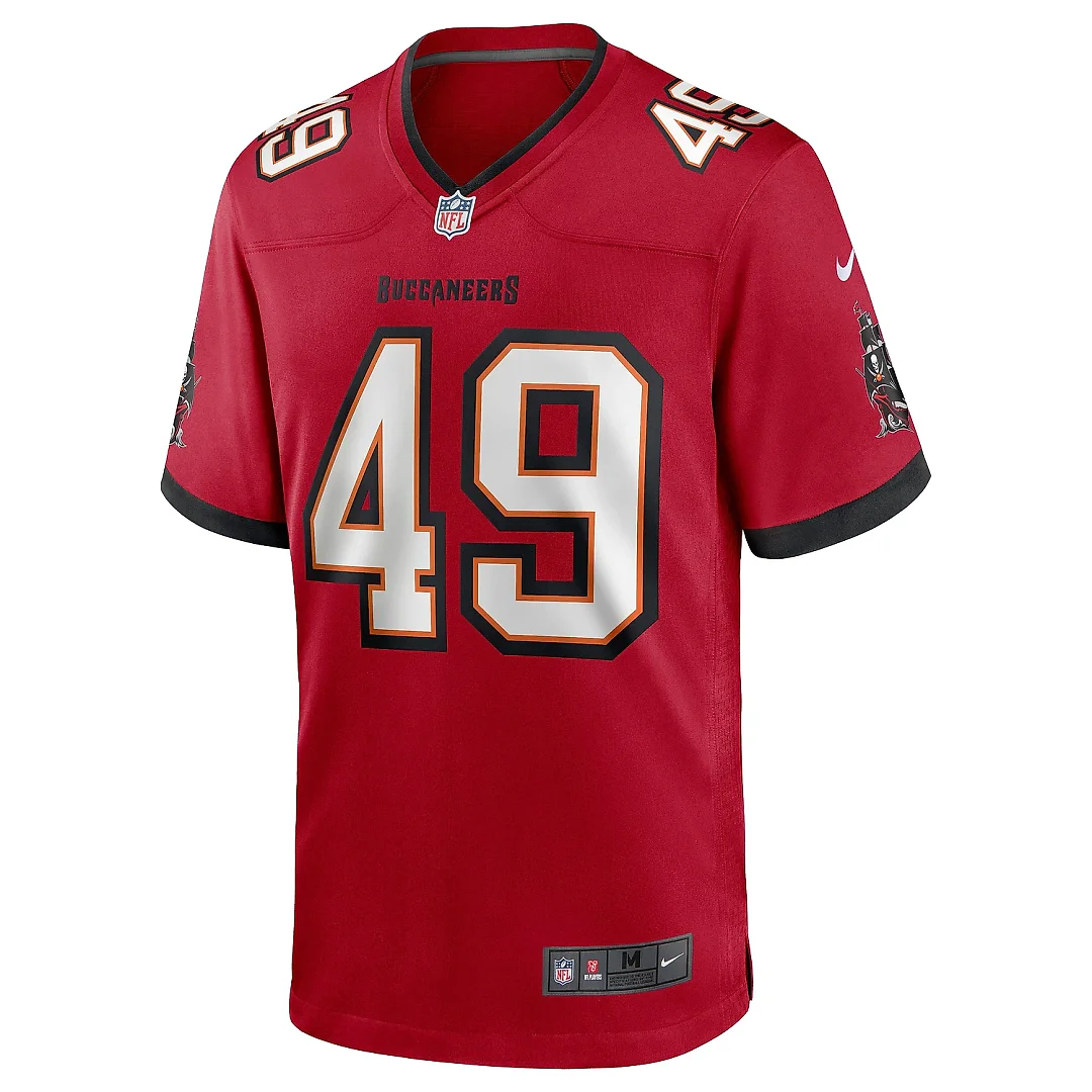 Zennovawear Men's Tampa Bay Buccaneers Cam Gill Red Game Jersey
