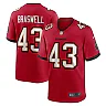 Zennovawear Men's Tampa Bay Buccaneers Chris Braswell Red Game Jersey