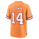 Zennovawear Men's Tampa Bay Buccaneers Chris Godwin Orange Throwback Game Jersey