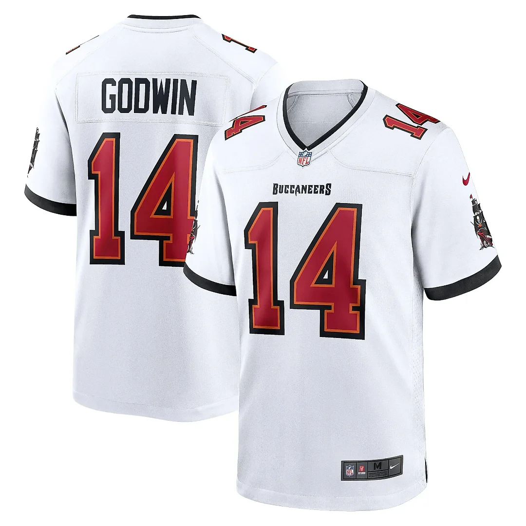 Zennovawear Men's Tampa Bay Buccaneers Chris Godwin White White Game Jersey