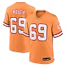 Zennovawear Men's Tampa Bay Buccaneers Cody Mauch Orange Throwback Game Jersey