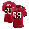 Zennovawear Men's Tampa Bay Buccaneers Cody Mauch Red Game Jersey