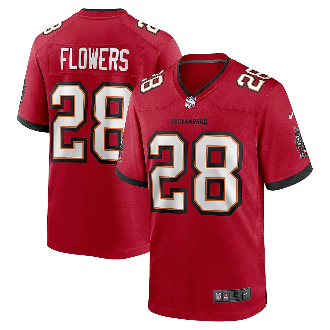 Zennovawear Men's Tampa Bay Buccaneers Dallis Flowers Red Game Jersey