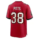 Zennovawear Men's Tampa Bay Buccaneers Derrek Pitts Red Game Jersey