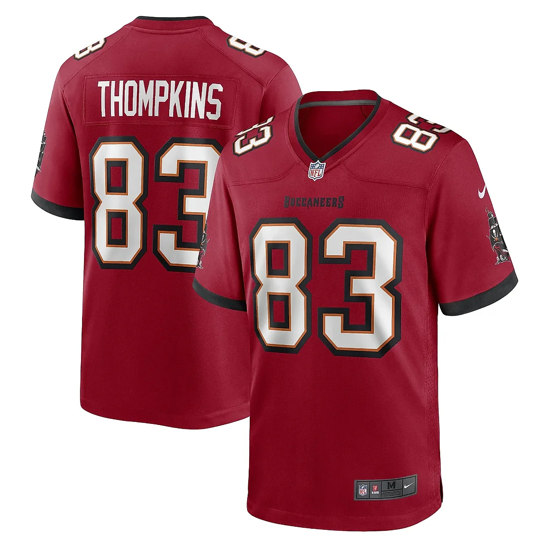 Zennovawear Men's Tampa Bay Buccaneers Deven Thompkins Red Game Player Jersey