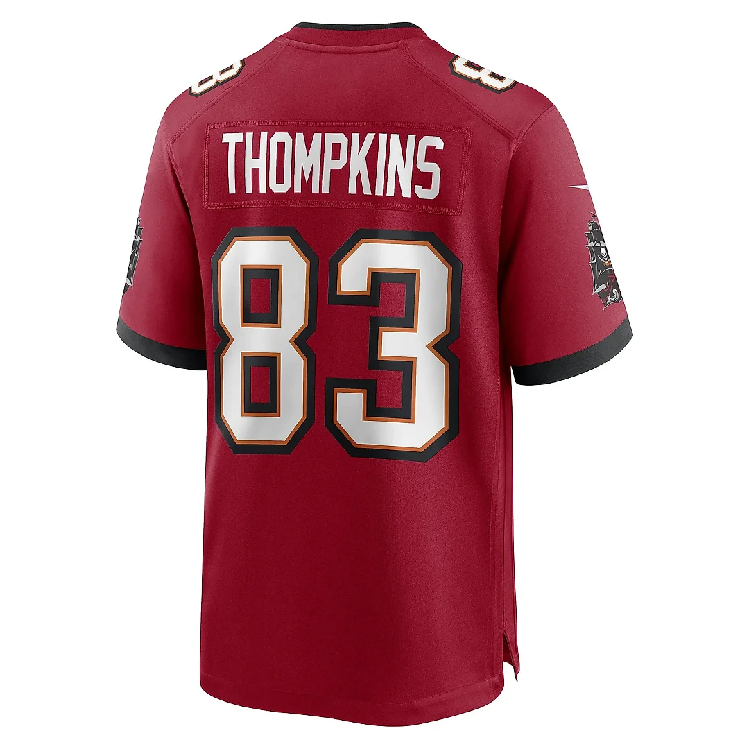 Zennovawear Men's Tampa Bay Buccaneers Deven Thompkins Red Game Player Jersey