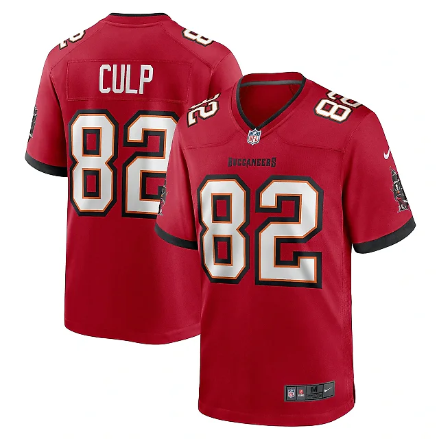 Zennovawear Men's Tampa Bay Buccaneers Devin Culp Red Game Jersey