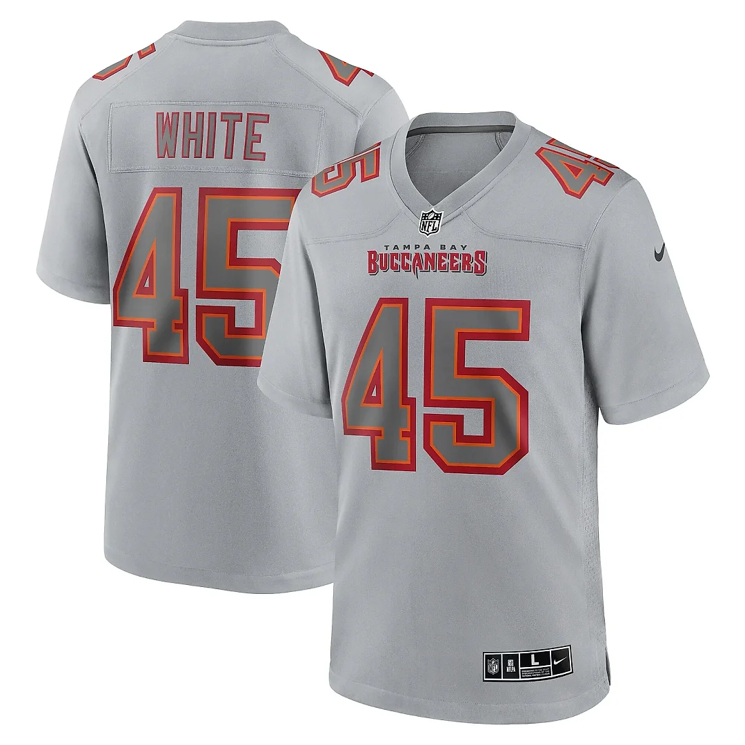 Zennovawear Men's Tampa Bay Buccaneers Devin White Gray Atmosphere Fashion Game Jersey