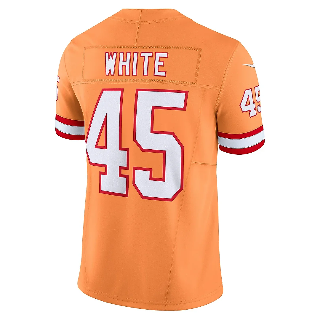 Zennovawear Men's Tampa Bay Buccaneers Devin White Orange Vapor F.U.S.E. Limited Jersey