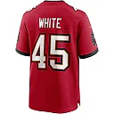 Zennovawear Men's Tampa Bay Buccaneers Devin White Red Player Game Jersey