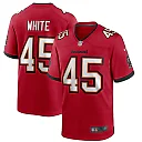 Zennovawear Men's Tampa Bay Buccaneers Devin White Red Player Game Jersey