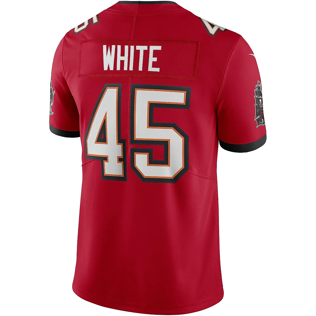 Zennovawear Men's Tampa Bay Buccaneers Devin White Red Vapor Limited Jersey