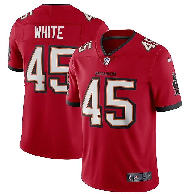 Zennovawear Men's Tampa Bay Buccaneers Devin White Red Vapor Limited Jersey