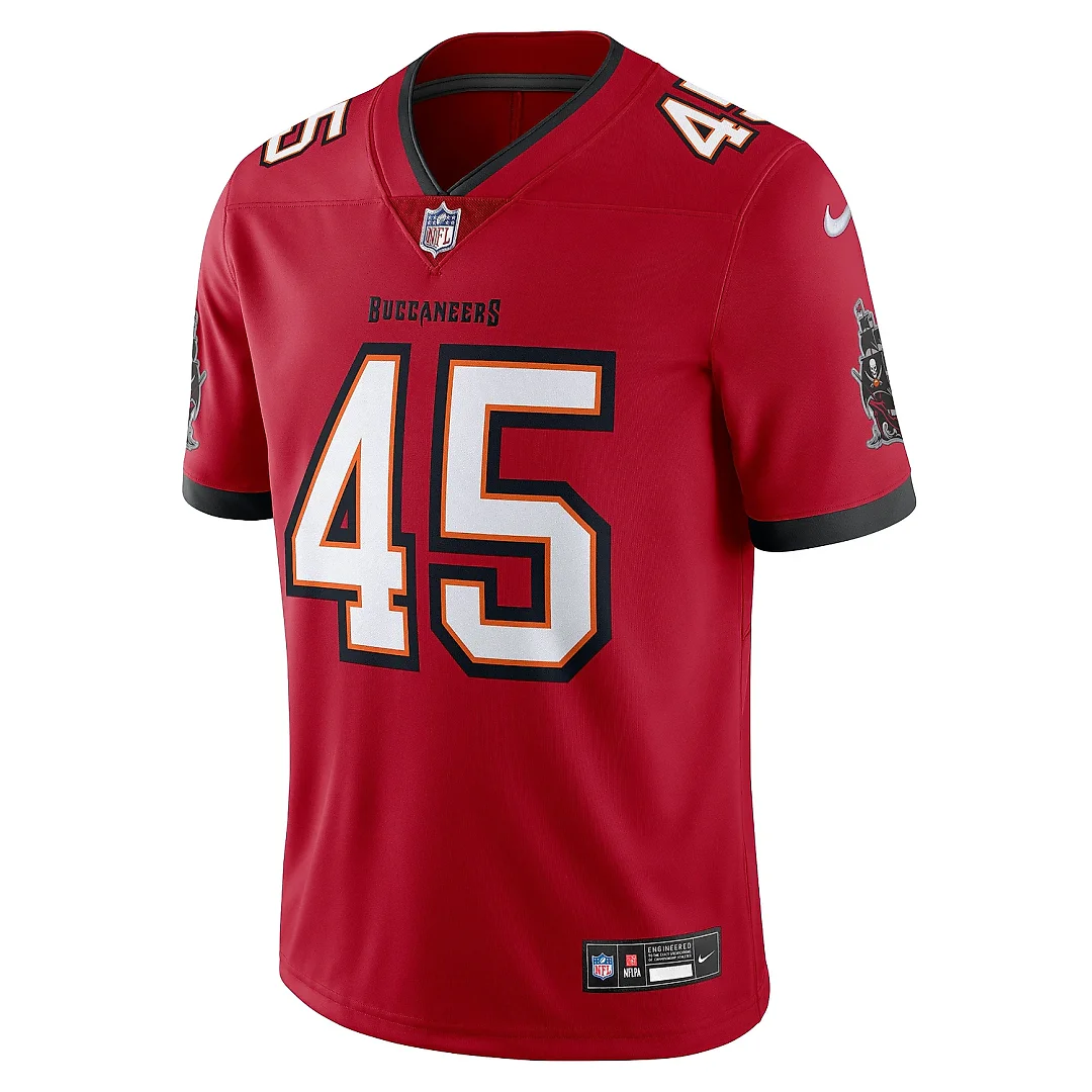 Zennovawear Men's Tampa Bay Buccaneers Devin White Red Vapor Untouchable Limited Jersey