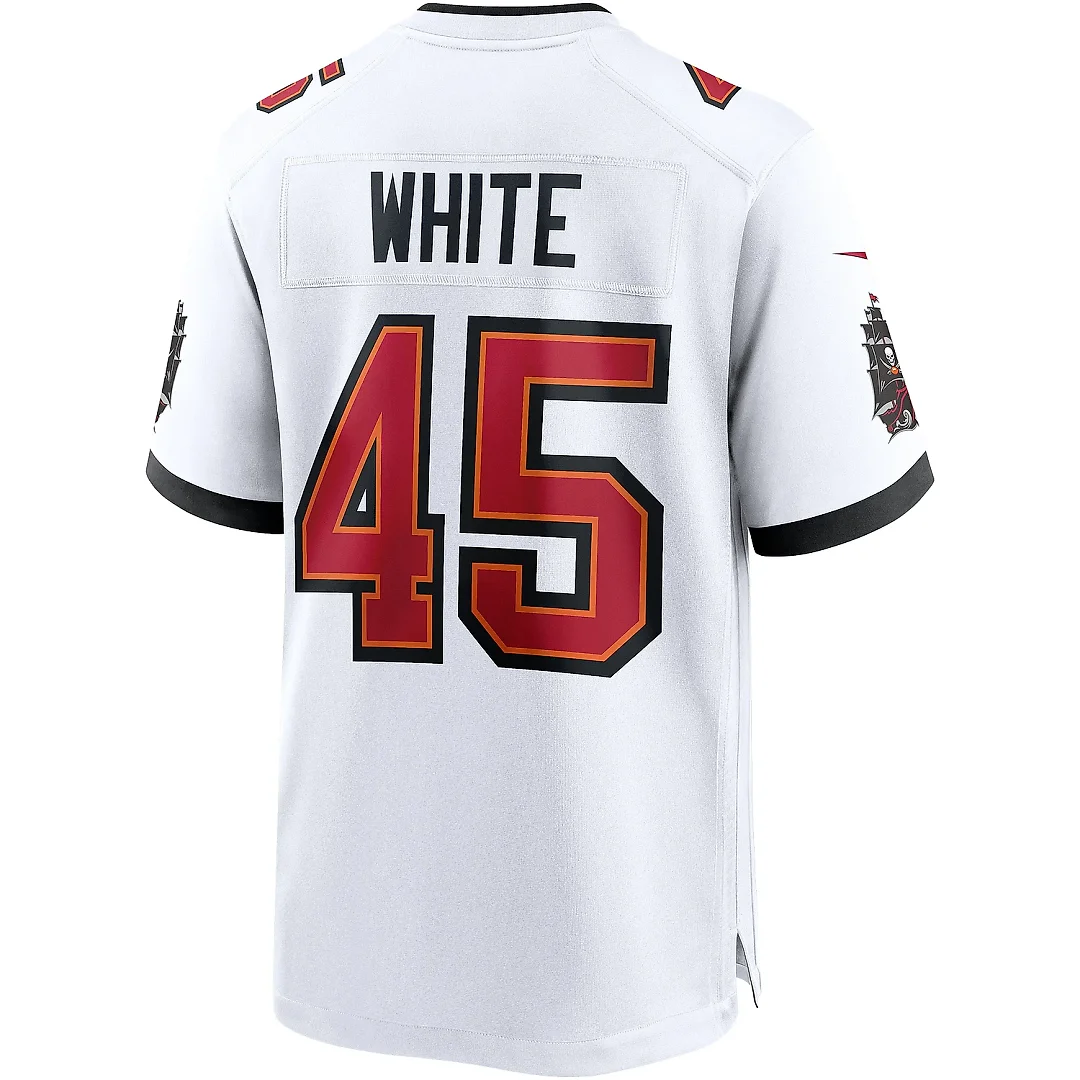 Zennovawear Men's Tampa Bay Buccaneers Devin White White Game Jersey